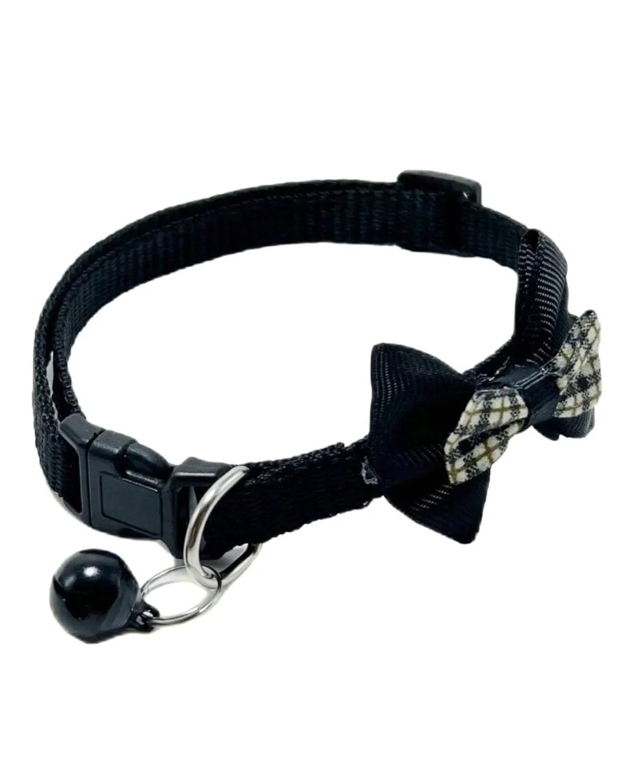 Black Bow n Bell Collar