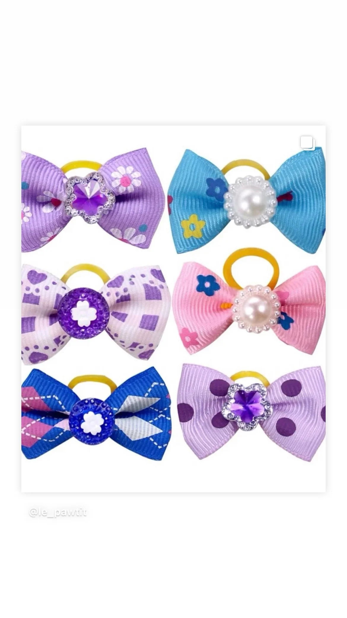 3pc Hair Bow Ties