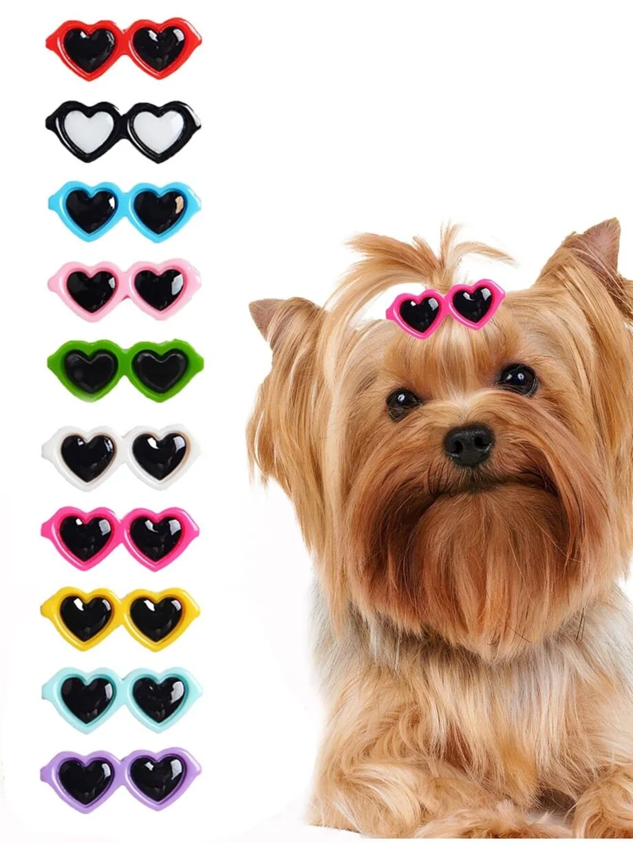 2pc Heart Sunglasses hair clips