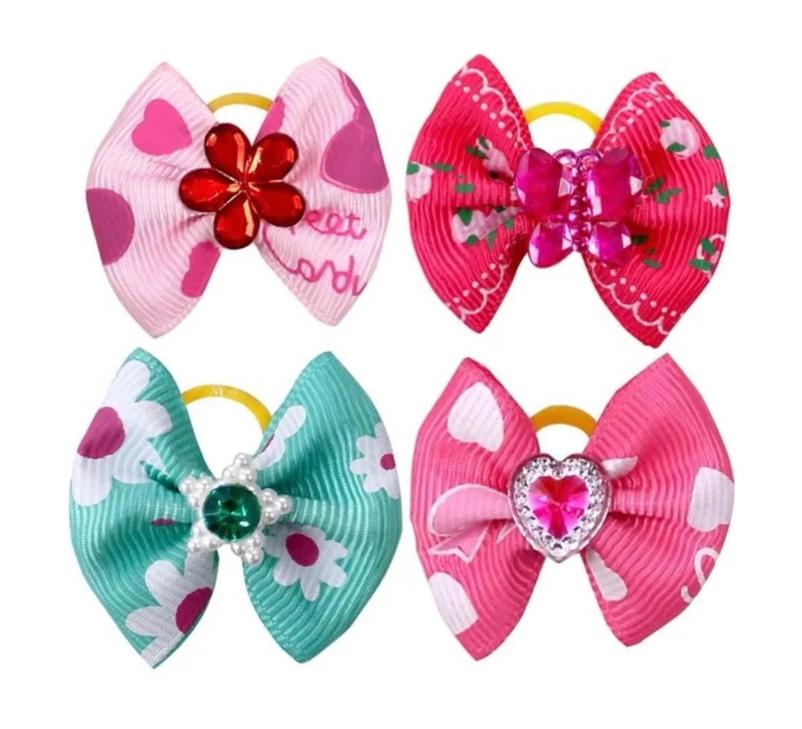 3pc hair bow ties