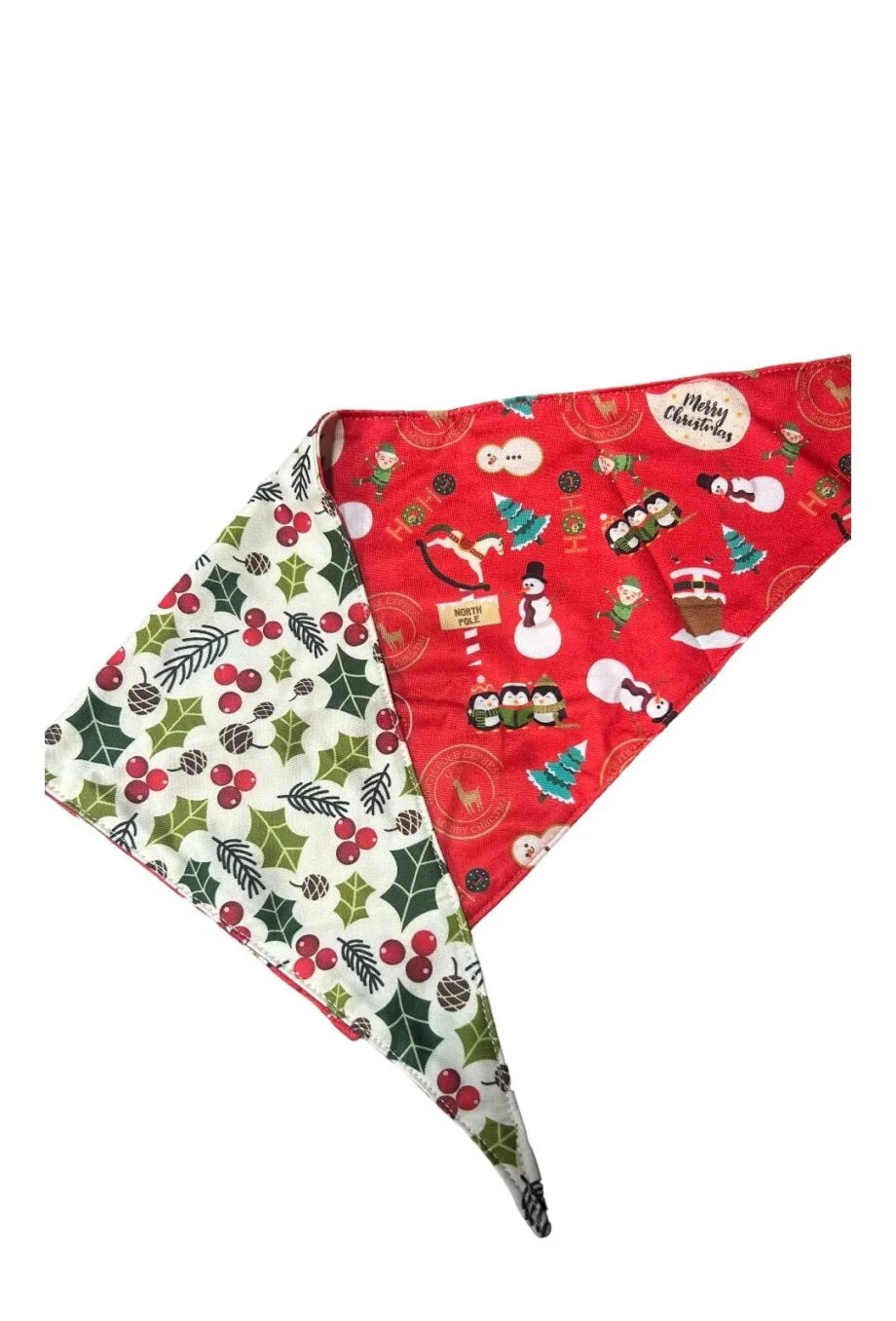 Reversible Christmas Bandana